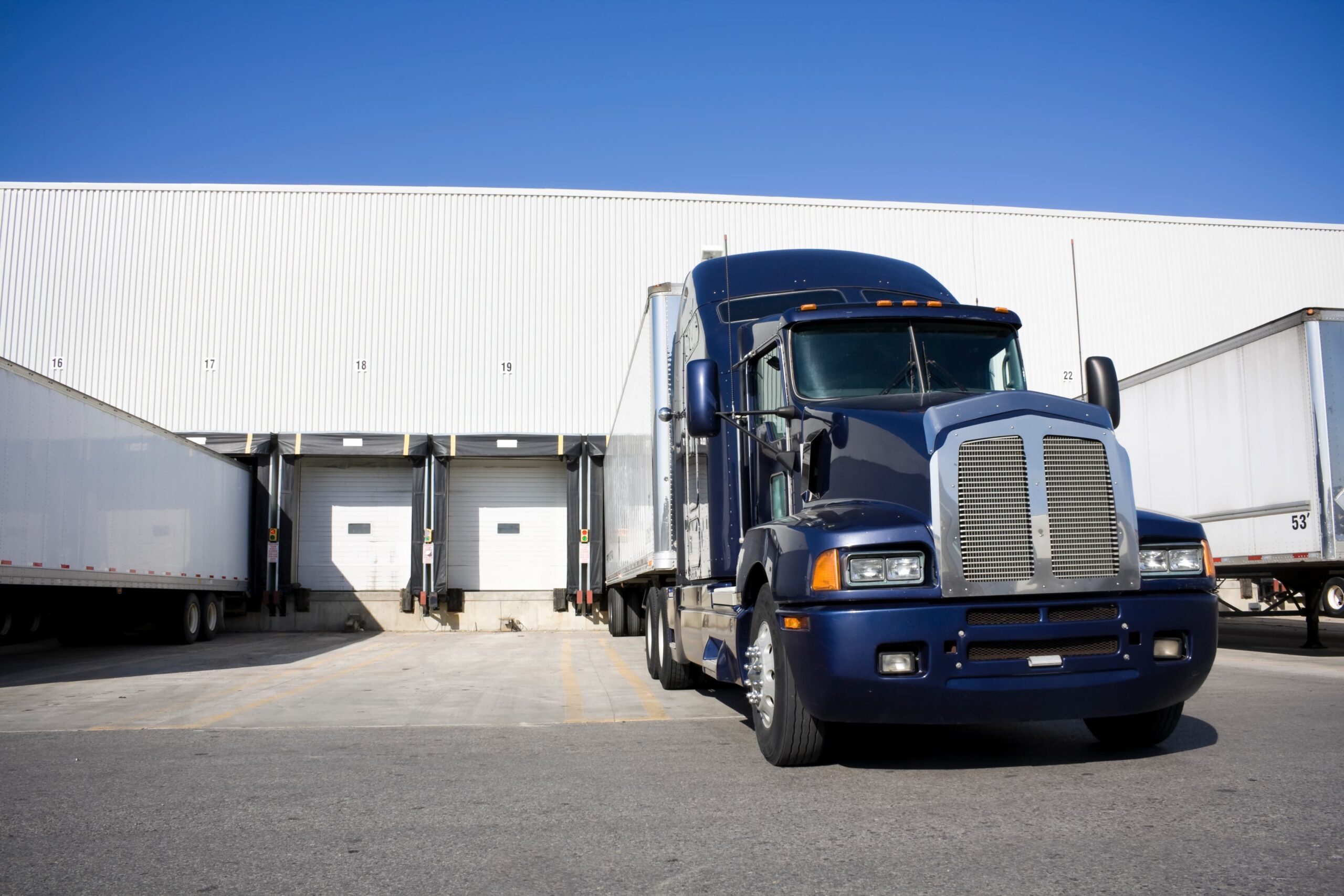 semi truck dock